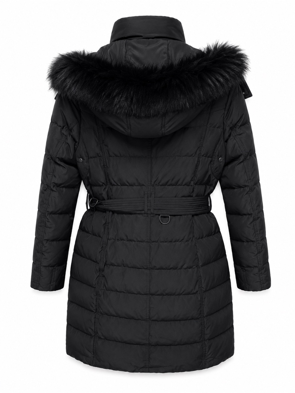 Burberry Brit Women's Black Quilted Belted Puffer Jacket - medium/large - Picture 3 of 13